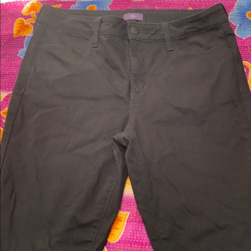 NYDJ cropped black denim jeans